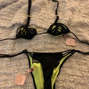 Agent Provocateur Leticia Bikini Black and Green